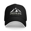 Damen Unisex Grönland Ilulissat Berg Silhouette Outdoor Hut Frühling Verstellbare Baseballkappen Neue Baseballkappe Sport Sonnenschutz