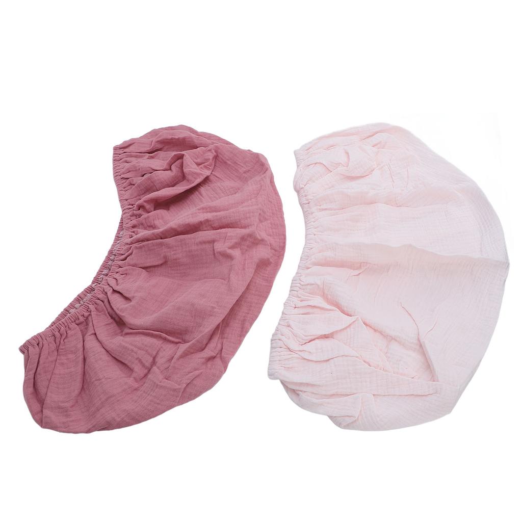 2 Stück Wickelauflagenbezug Weich Atmungsaktiv Wickeltischauflagenbezug Einfarbig Wickelauflagenlaken für Baby