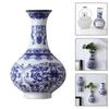 Chinese Blue and White Porcelain Bottle Flowers Arrangement