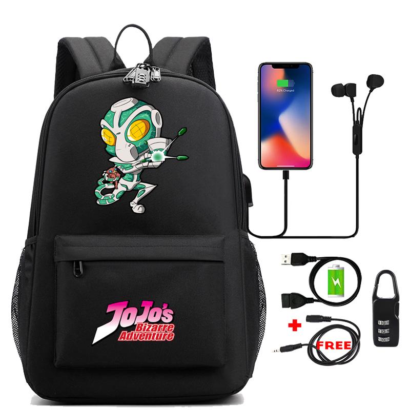 Anime Gedruckt Abenteuer Rucksack Mädchen Laptop Tasche Schule Rucksack Teenager Zurück Zu Schule Wasserdichte Anti Diebstahl Schultasche