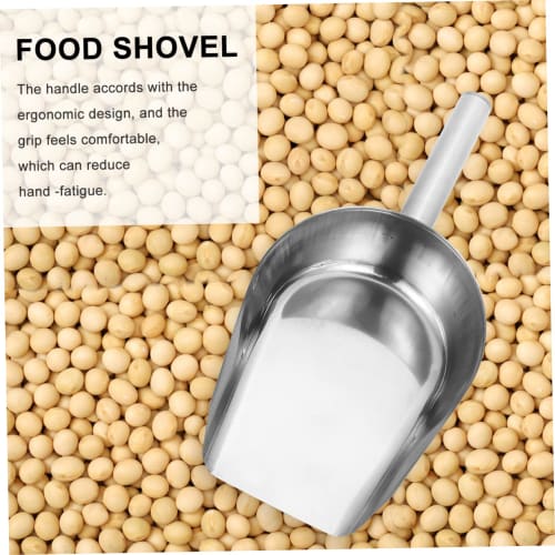 DOITOOL Stainless Steel Multipurpose Food Shovel, Kitchen Ice Scoop, Flour, Rice, Grain Measuring Scoop, Food Scoop with Smooth Finish