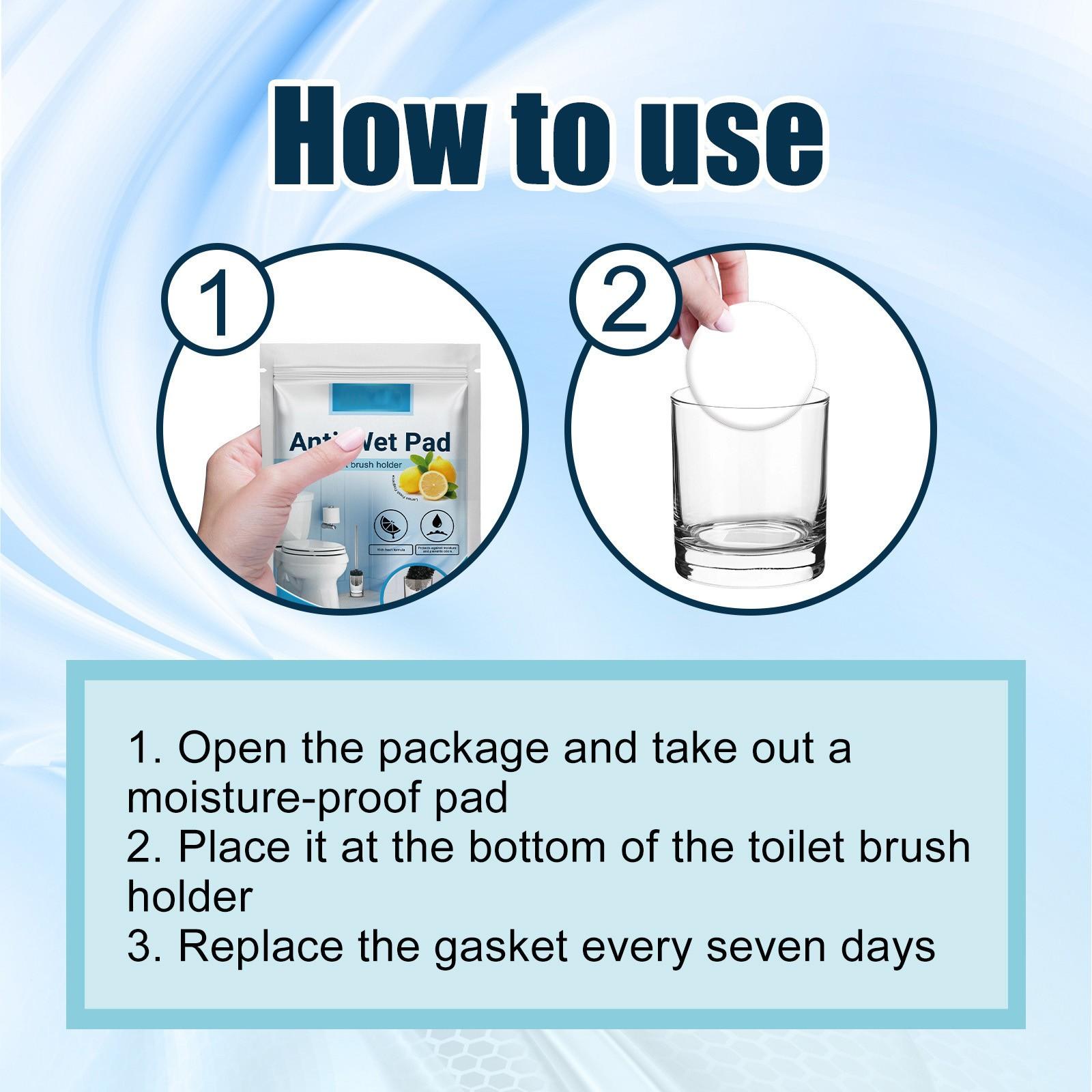 10 подушечек для туалетной щетки — фото 5