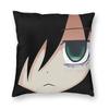 Kuroki Tomoko Anime Square Pillowcase Pillow Cover Cushion Decor Comfort Throw Pillow for Home Living Room