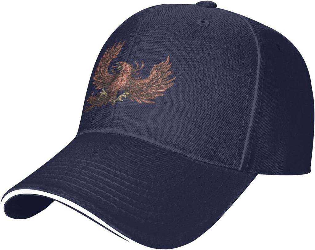 Double Head Eagle Albanian Symbol Baseball Cap Polyester Adjustable Trucker Hat Outdoor Golf Cap