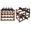 4 Tier Wine Rack Bamboo Storage Rack Wine Bottle Holder Wine Shelf for Home Kitchen