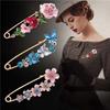 Adjustable Safety Pins Rhinestones Waist Fastening Pins Clothing Fixing Pins  Dress Decoration