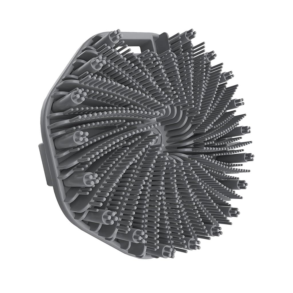 Silicone Shower Brush with Handle Exfoliating Body Scrubber Back Massage Brush (Wall Mountable)