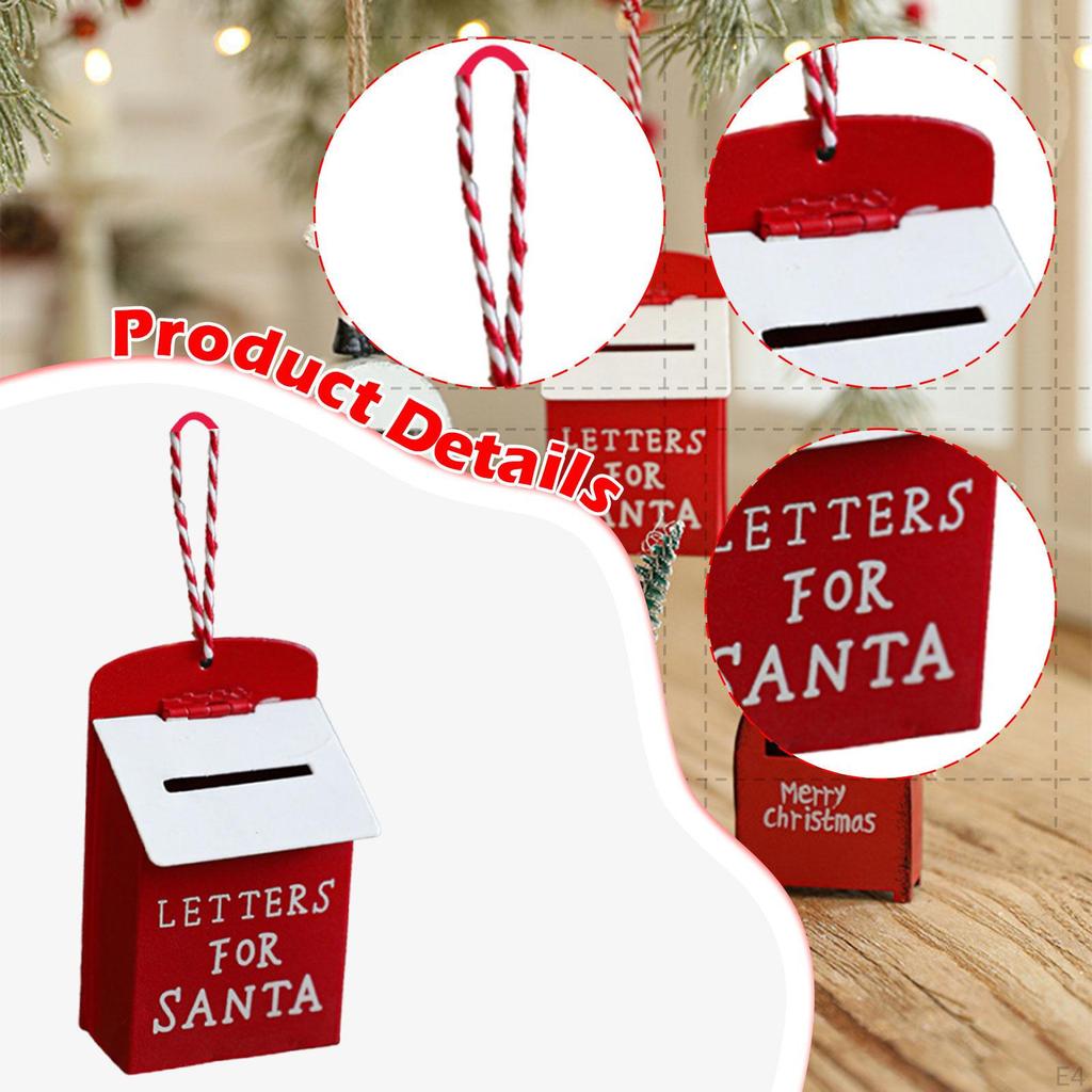 Letters To Santa Mailbox Christmas Tree Hanging Decor Decorating Decorative Cute Xmas