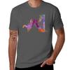 Cat with Harp TShirt Gym Wear Breathable Short Sleeve Tee