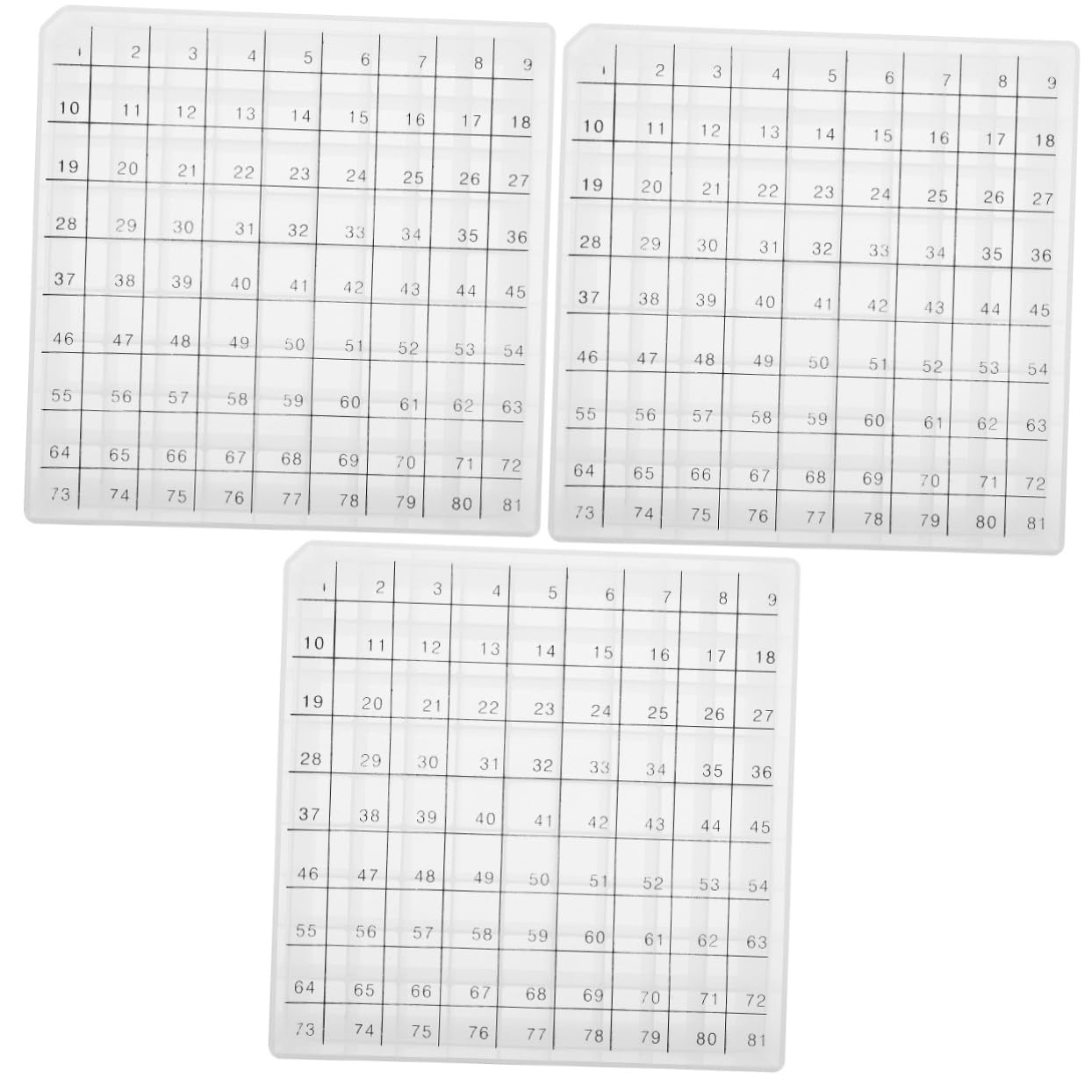 

TOYMYTOY 3-Piece Freezer Storage Box, Test Tube Holder, PP 81-Grid Tube Rack for Microcentrifuge Tube Storage, Compact Size, for Laboratory Use