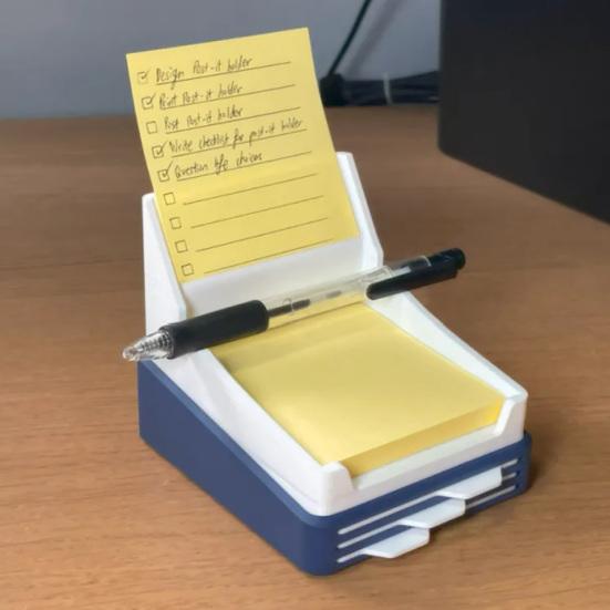 Yousheng Sticky Note Holder with Stencil 3x3 Memo Pad Dispenser with Line Drawing Templates Reusable Note Organizer for To-Do Lists Home Office
