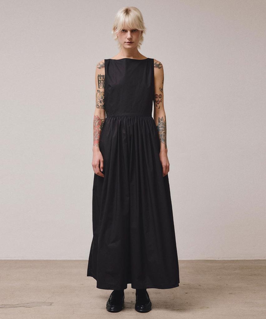 Visavi Cotton Tie Back Dress (Black)