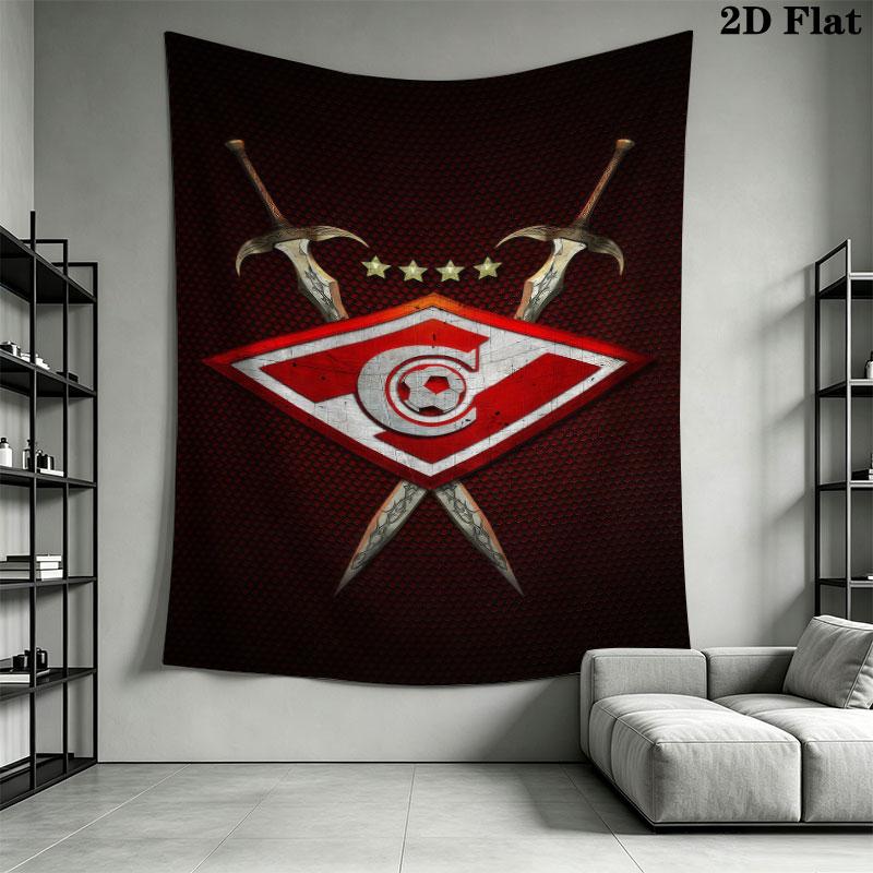 Spartak Moscow Dream Wall Hanging Printed Fabric Blanket Decorative Tapestries for Bedroom Living Room Home Decor