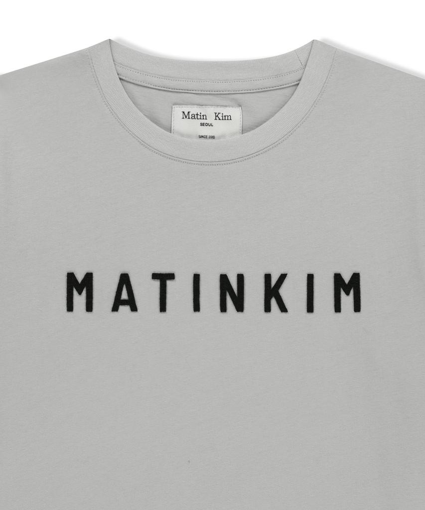 Mattengkim Applique Felt Logo Top In Gray