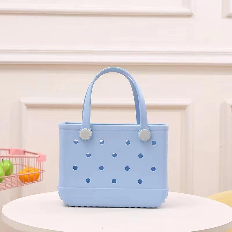 Macaron EVA Portable Washable Pet Basket - Lightweight and Large Capacity Storage Bag for Outdoor Use