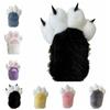 Kawaii Thicken Beast Claw Glove Warm Furry Cosplay Costume Gloves Cosplay Props Plush Cat Paw Gloves Party