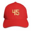 Golden Number   Sports Numbers Baseball Cap Big Size Hat Military Cap Unisex Mountaineering Funny Hat Unisexs Caps Womens