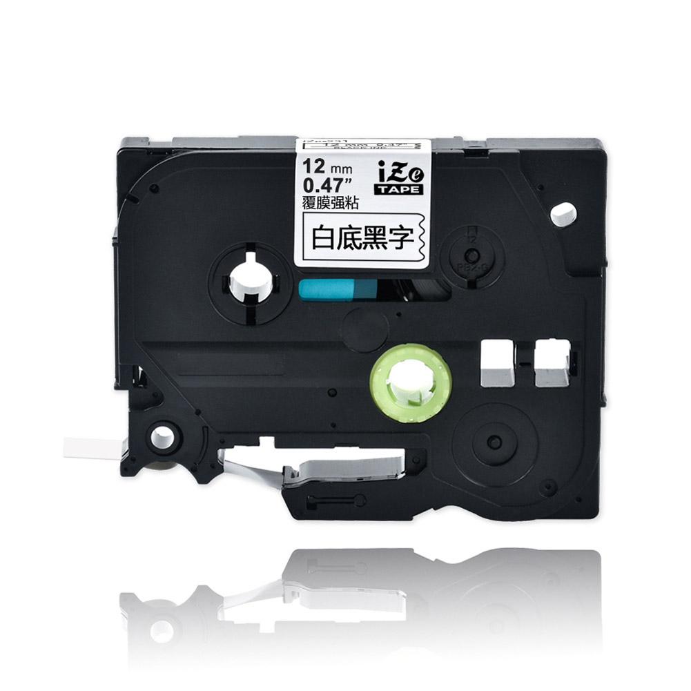 TZ231 Laminated Tape Label Paper for Brother Label Makers Printers