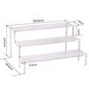 Acrylic Stage Collection Case, Acrylic Tamashii Stage Figure Shelf Display, Accessories, Figure Collection, Assembled Stand (Clear, 3 Tiers)