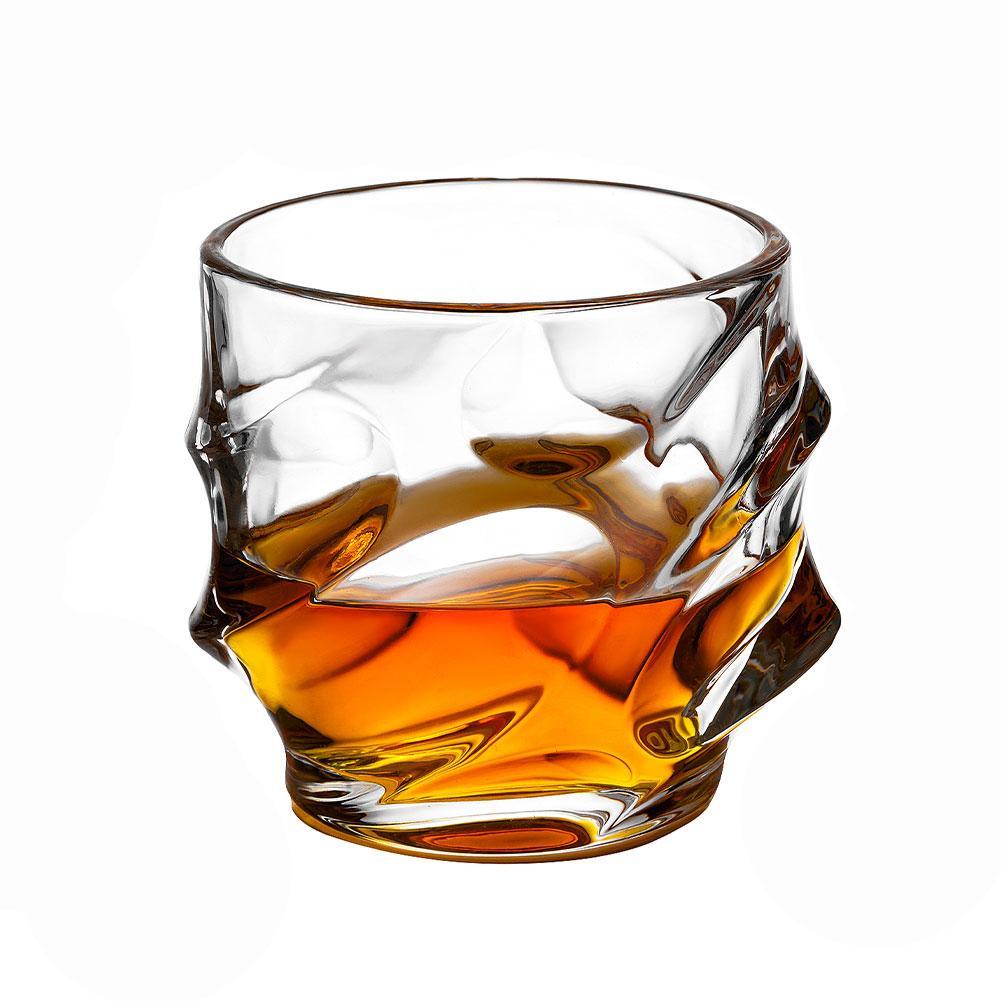 Glass Whiskey Glasses Cup Crystal Engraved Whiskey Glass Fashioned Cup for Drinking Scotch Bourbon Gift for Scotch Lovers 320ml