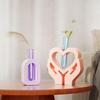 Silicone Resin Molds Charm Heart Small Vases Moulds Home Decors Craft Mold Making Small Vase Perfect for Plant Lovers