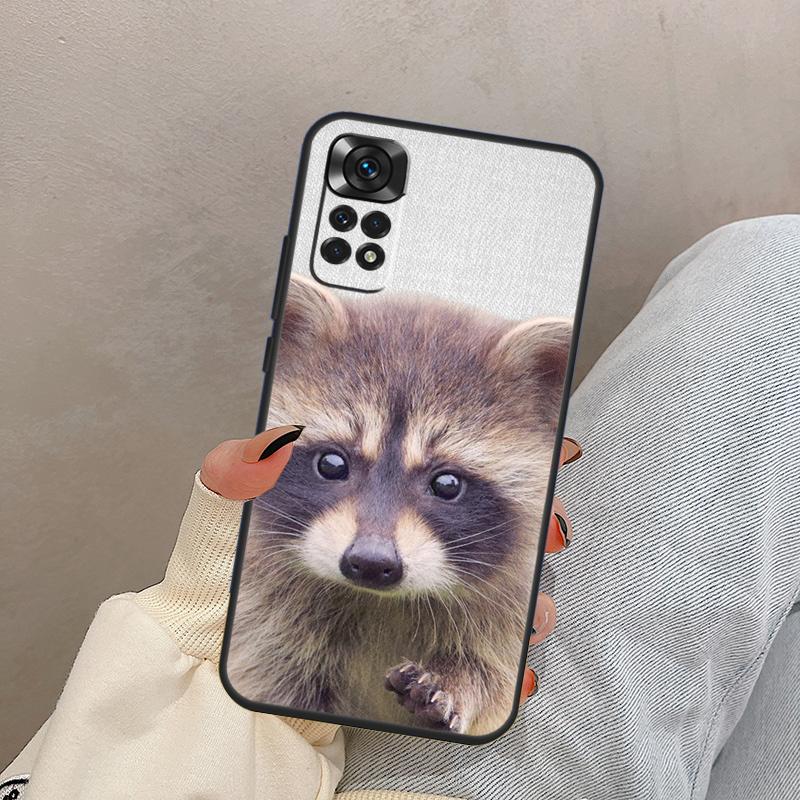 Funny little raccoon For Xiaomi Redmi Note 13 9 10 11 12 14 15 Pro Plus Case Cover For Redmi 14C 10C 12C 13C 15C