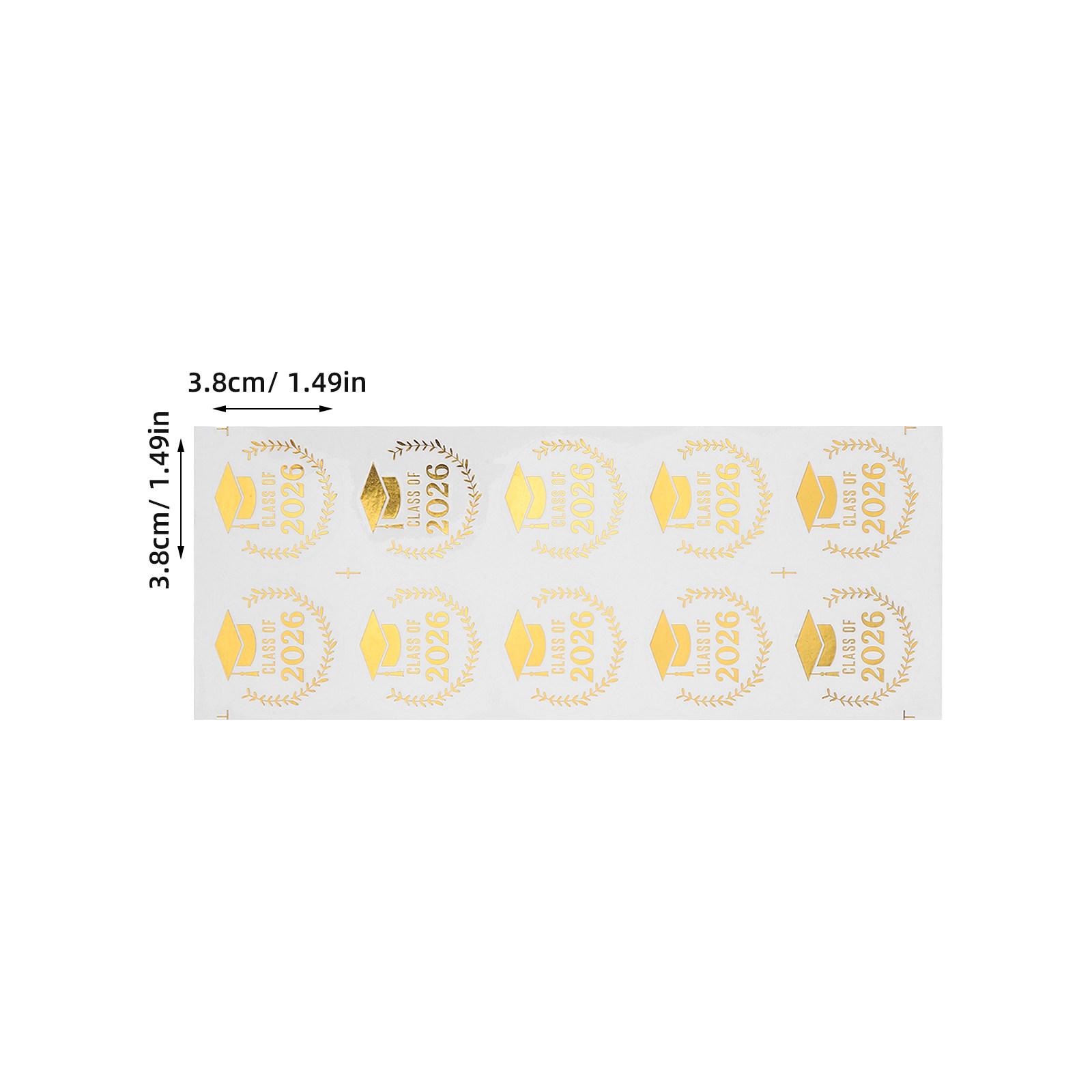 

10Pcs Graduation Season Stickers Plastic Graduation Cap Self-Adhesive Labels for Envelopes Cards Party Decoration Congrats Grad 380*261*236mm