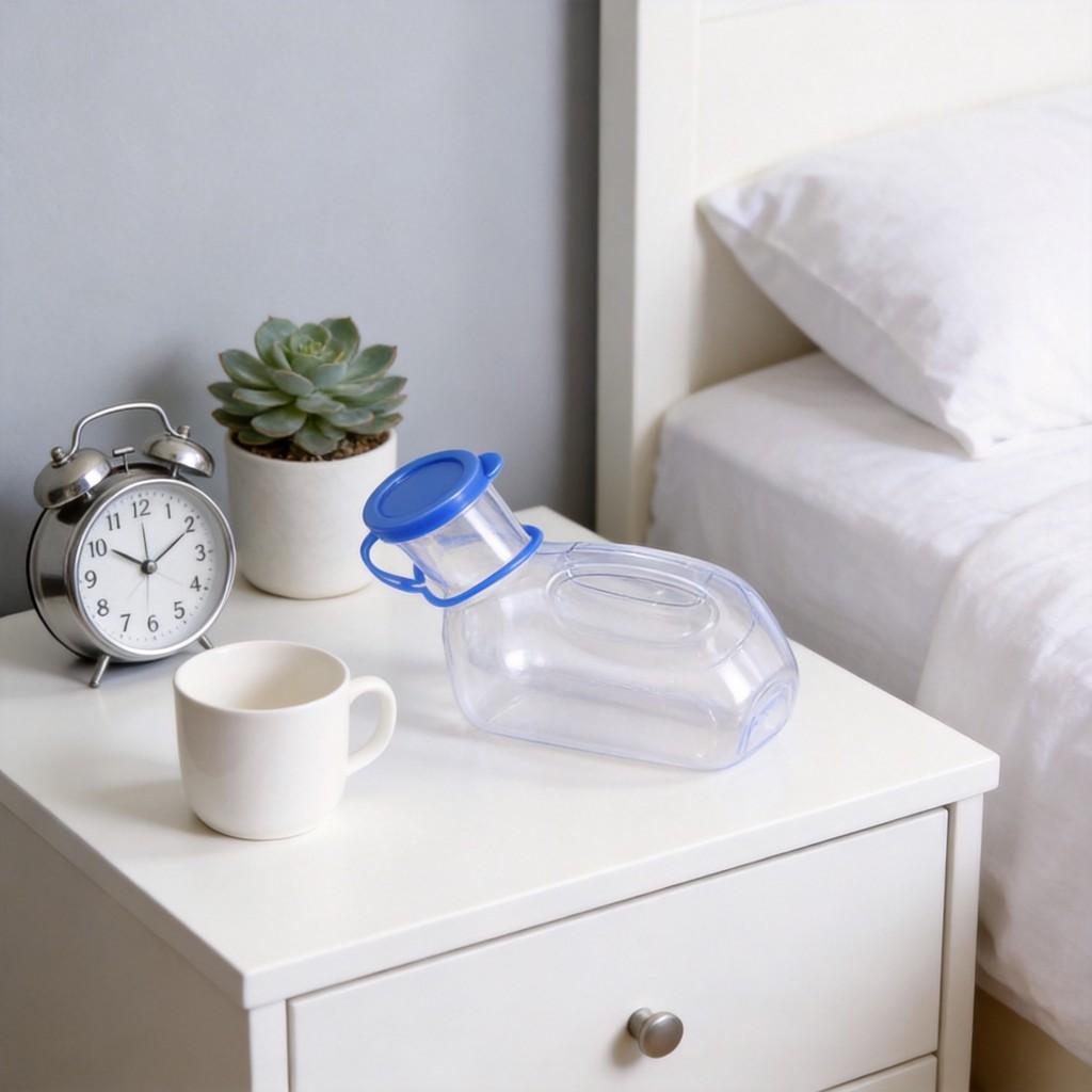 Portable 1000ml Plastic Urinal For Men And Women With Car Interface For Home And Travel Use