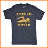 Herren I Pee In Pools T-Shirt Lustig Sarkastisch Sommer Schwimmer Neuheit T-Shirt Unisex T-Shirt