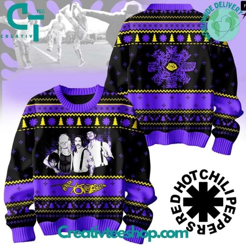 New Red Hot Chili Pepper Band Gift Xmas Ugly Christmas Sweater S to 6XL SN285 Unisex T-Shirt L