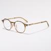 Japanese-style anti-blue light women's black frame ultra-light oval versatile eyeglass frames for men tr Korean Style