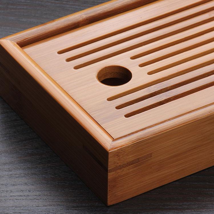 Chinese Traditions Bamboo Tea Tray Solid Bamboo Tea Board Kung Fu Tea Tools for Cup Teapot Crafts tray,Chinese Culture Tea Set