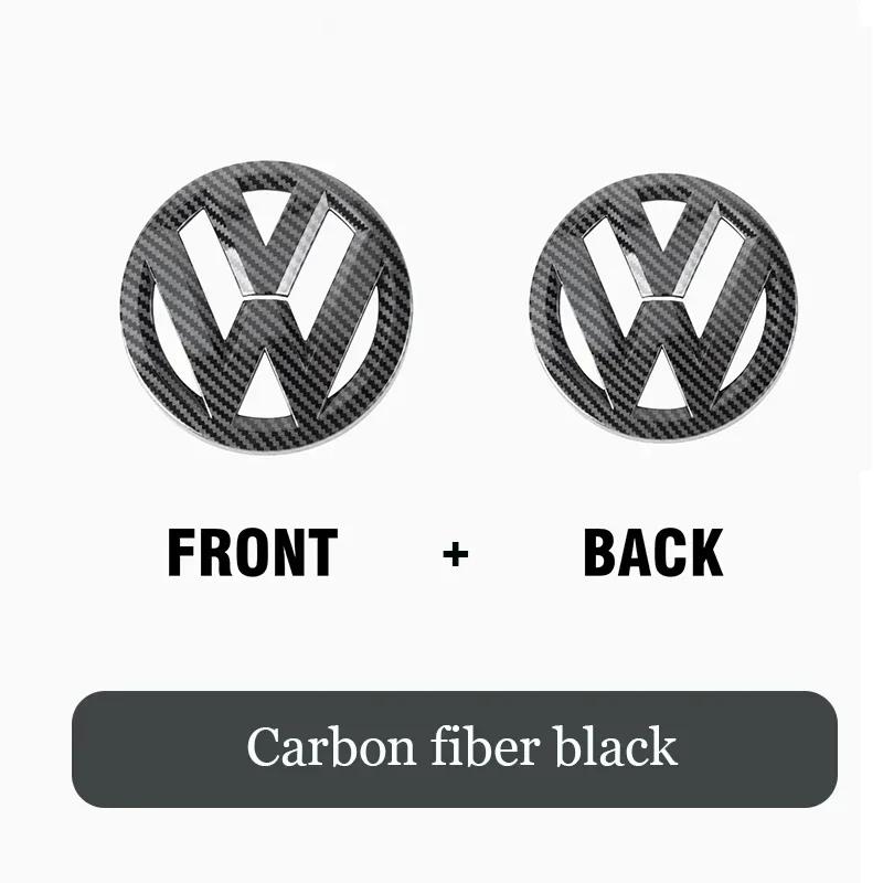 

2026 New For VOLKSWAGEN VW Car Front Grille Sticker Rear Trunk Decoration Cover Accessories For Volkswagen GTI Golf R-Line VW Po 2010-2017 Tiguan углеродного волокна черного