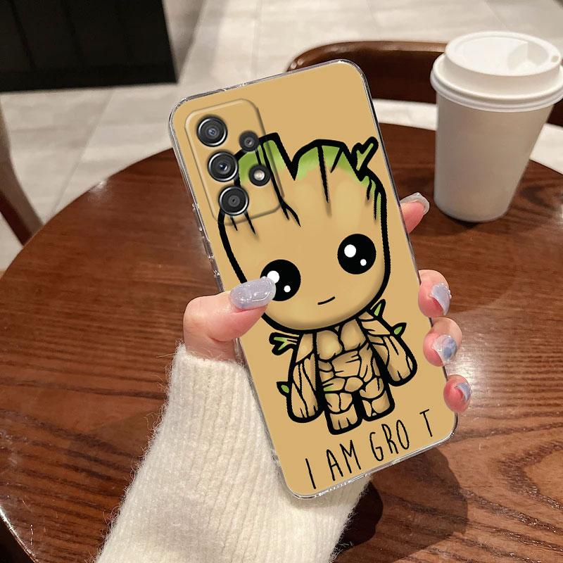 Cute Cartoon Avengers Marvel Ironman Clear Case For Samsung Galaxy A57 A37 A56 A36 A55 A54 A35 A26 A07 A17 A16 A06 A36 A15 Cover