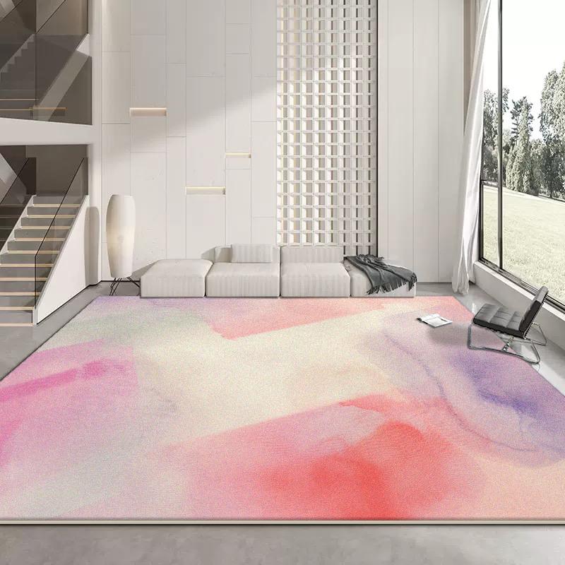 Large Area Blue Carpets for Living Room Modern Light Luxury Decoration Bedroom Rugs Lounge Non-slip Foldable Floor Mat 200x300