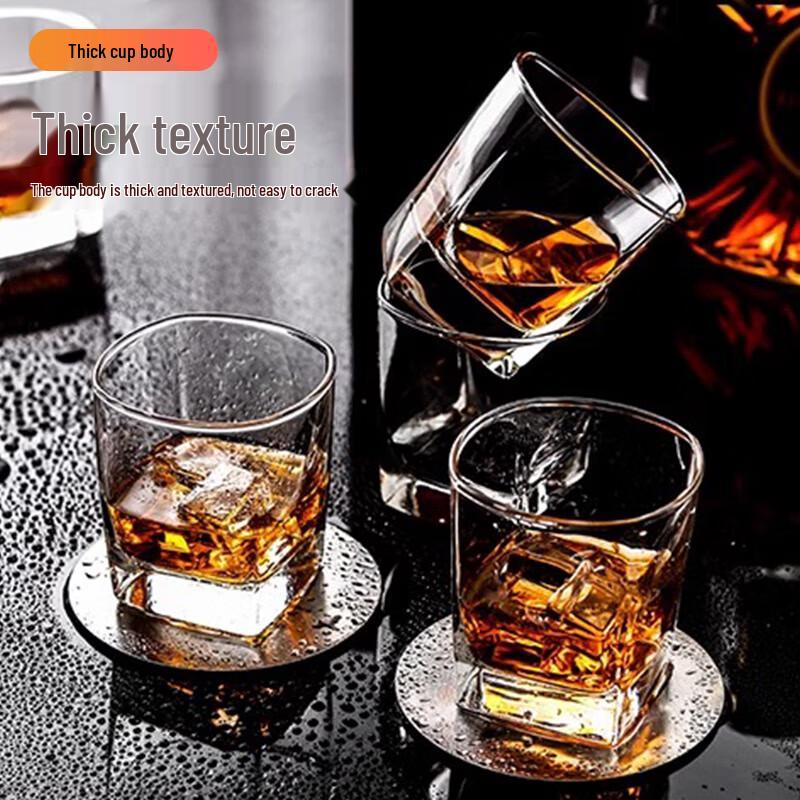 Jiwu Senlin Square Whiskey & Beverage Glass Set, 6-Piece