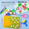 Shuttle Art Tempera Finger for Handprint and Footprint Perfect for Art or as a Gift for Preschoolers Paints, 30-Color Set, Water-Based, 60ml,