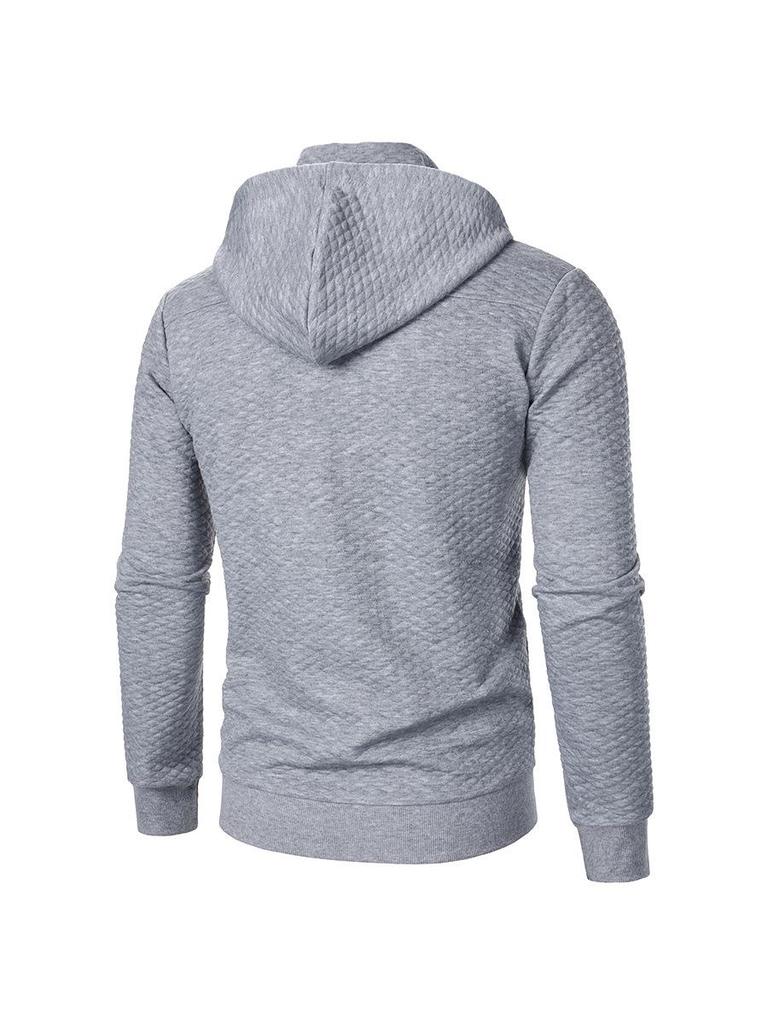 Men's Trendy Loose Stand Collar Hoodie Sports Top