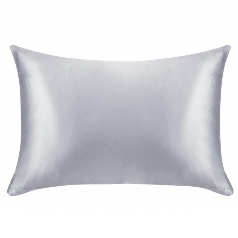 Silk Pillowcase with For Zip Closure for Queen Size Pillow Choose Your Color