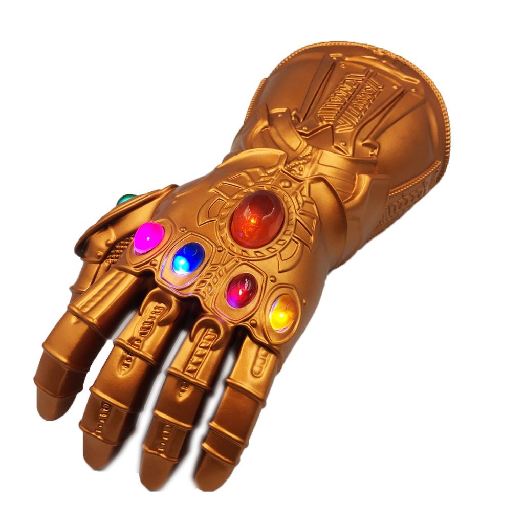 Guantelete del Infinito de Vengadores 3 Infinity War de Calidad Premium Luz LED Guantes de Thanos Accesorio de Cosplay Para Entusiastas