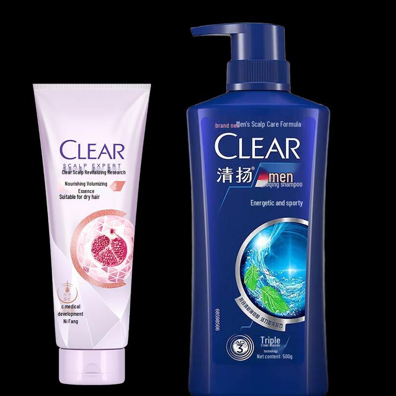 Clear Anti-Dandruff & Oil Control Shampoo & Essence Duo