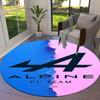Alpine F1 Round Area Rug,Carpet Rug for Living Room Bedroom Sofa Playroom Decor,Non-slip Floor Mat