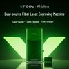 XTOOL F1 Ultra Dual-Light Laser Engraver with Conveyor & RA2 Pro CN plug (adapter included)