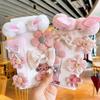 Fur Rabbit Knit Pet Hairpin Accessories Set Autumn Winter Cute Girl Boy Party Dog Grooming Bows Yorkshire Long Hair Animal Goods