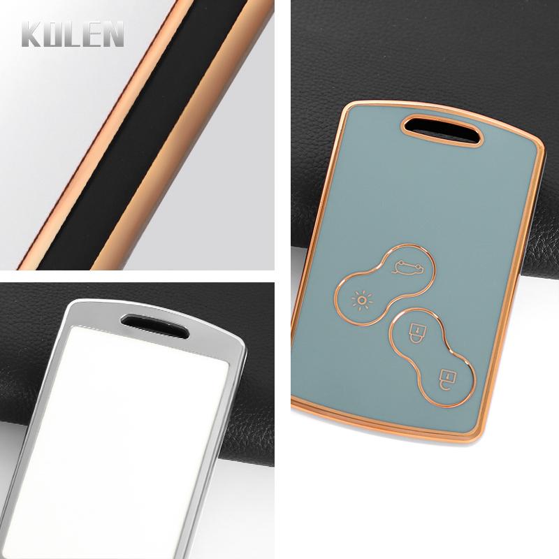 TPU Autoschlüsselhülle Abdeckung Schale für Renault Kaptur Captur Logan Laguna Zoe Koleos Danilo Nema Fluence Megane 2 3 Clio Scenic Duster