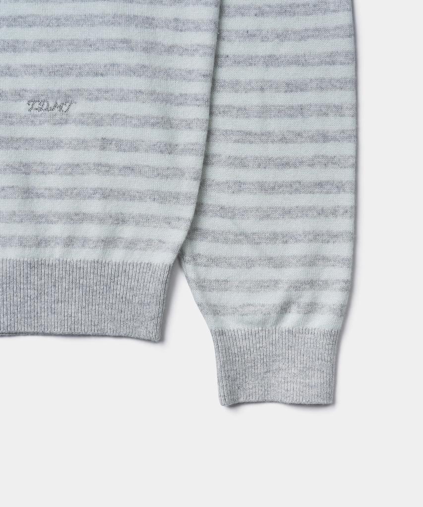 TTUDEMENT Essential Cash Blend Stripe Knit_Mint