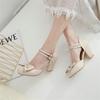 Big Size 32-43 Women Pumps Sweet Bowtie Shoes Sandals Chunky Female High Heels Party Wedding Prom Footwear Girls Shoes