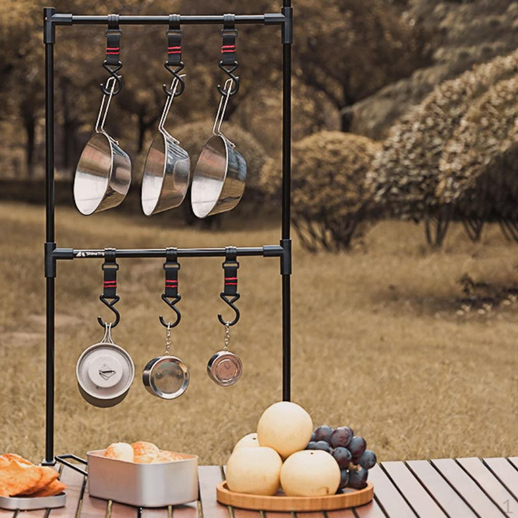 Подвесная стойка для посуды Регулируемые легкие органайзеры для приготовления пищи Кухня Set 2 1700₽