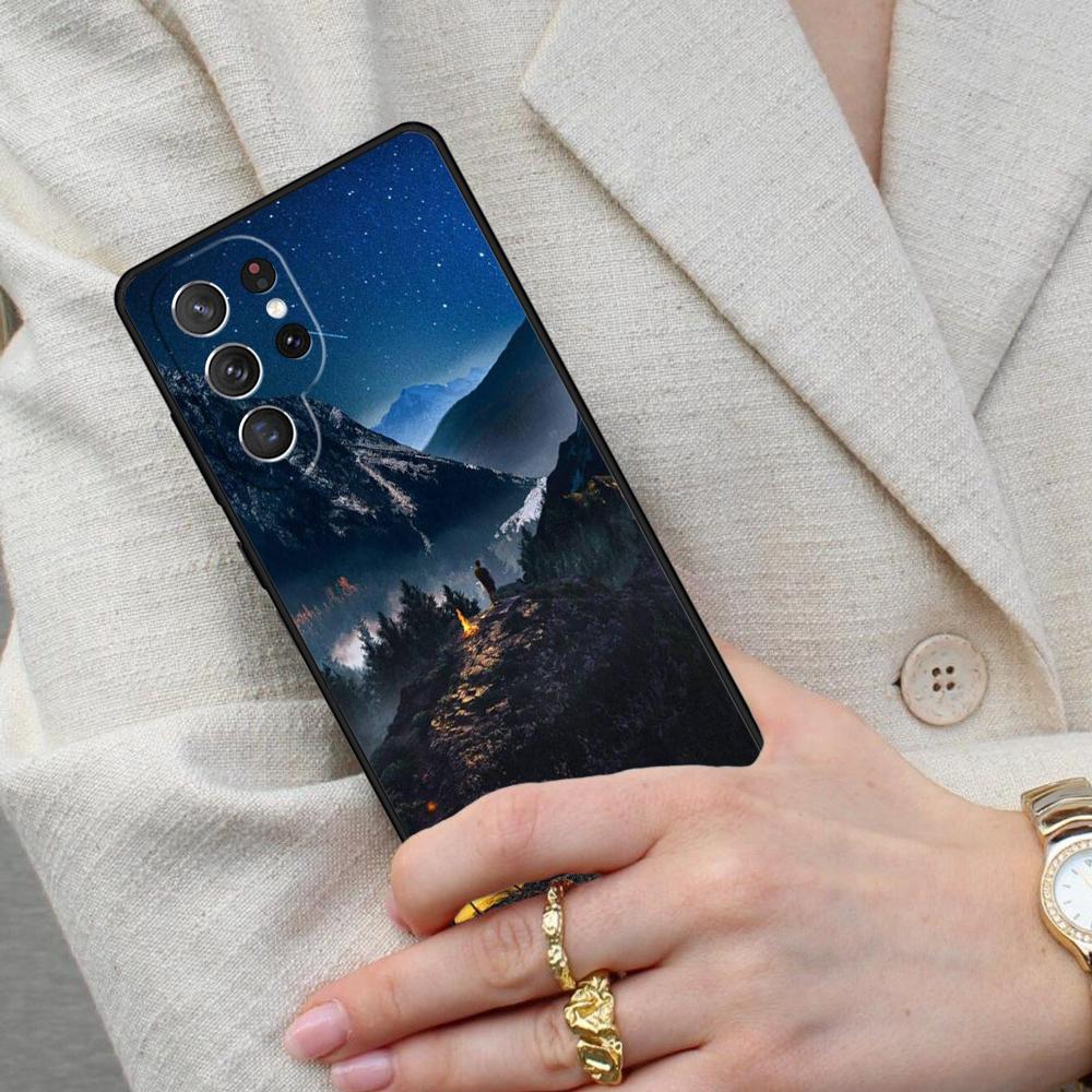 Camping Nature Mountain SOFT Cell Phone Case for Samsung Galaxy S26 Ultra S25 S24 S23 S22 S21 S20 Note10 Cover