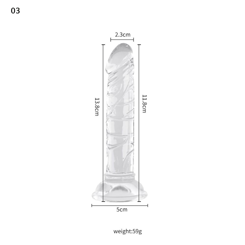 Transparent Glass Dildo, Realistic Penis for Women, Automatic Masturbator Sex Toy, Adult Erotic Product